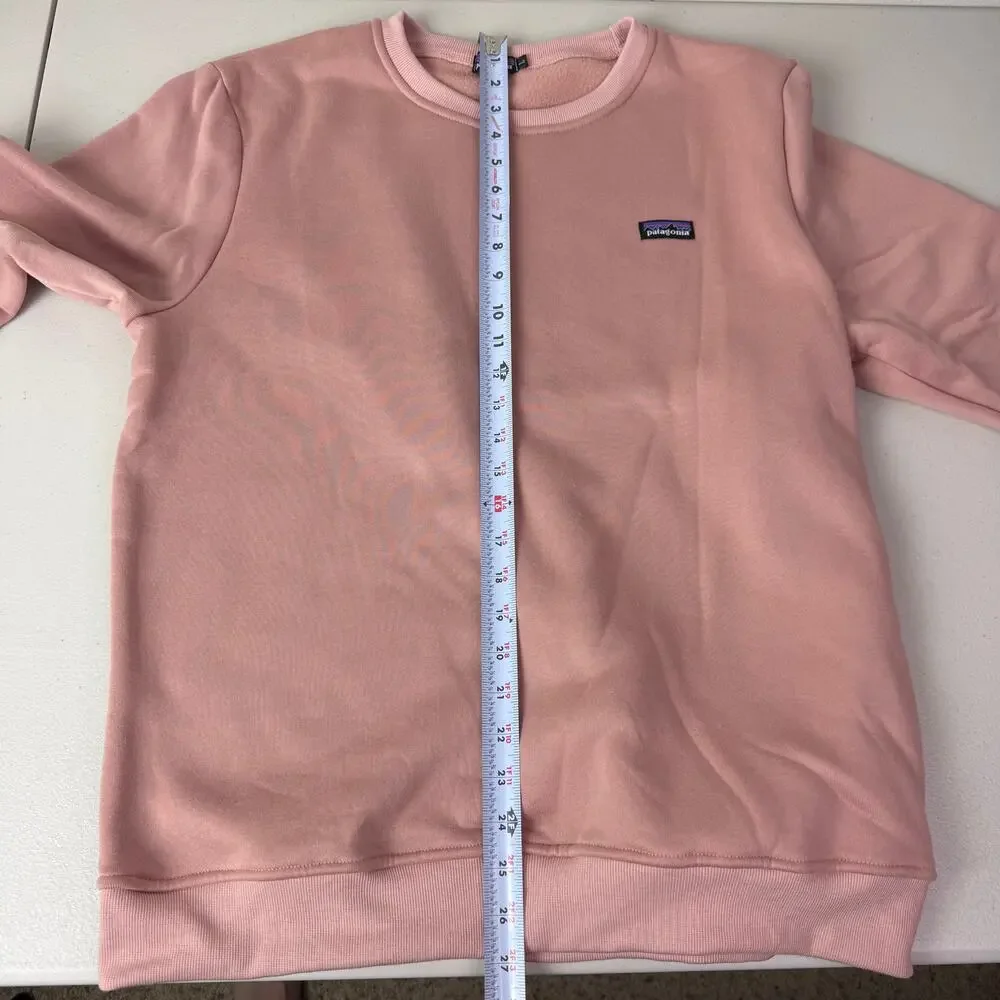 Patagonia Sweatshirt Women's Large Pink Uprisal Crew Neck Pullover Logo Outdoors